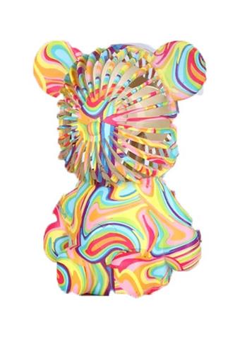 Colorful Sitting Bear Fan   ITEM NO.： W037390