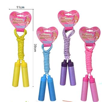 Jump rope handle made of pearl cotton   ITEM NO.： W034112