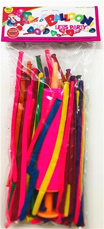 100 long balloons   ITEM NO.： W027574