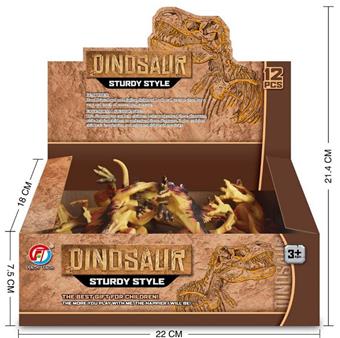 Solid volcano dinosaur (12 per box)   ITEM NO.： W029432