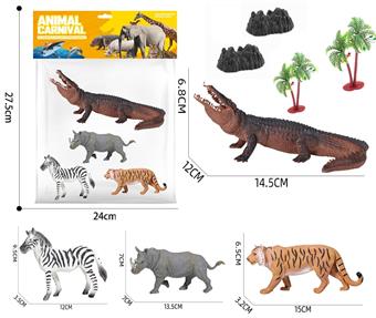 Large animal series 4 card head bags   ITEM NO.： W032187