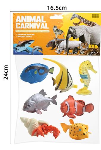 Ocean Animal Series 7 Card Head Bags   ITEM NO.： W032189