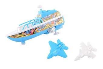 Fishing amphibious chain ship with catapult aircraft   ITEM NO.： W036201