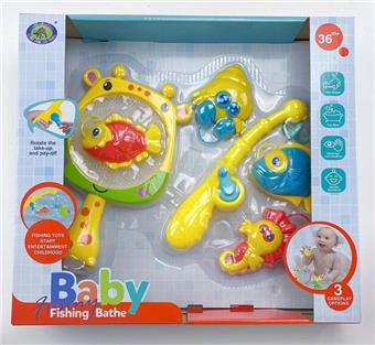 (Bathroom toy with light, cute fish series single item)   ITEM NO.： W035218