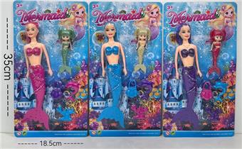 11 inch light mermaid 3-color mixed design   ITEM NO.： W024700