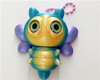 6CM Bee Keychain Chain Ring   ITEM NO.： W025123