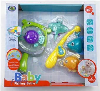 (Bathroom toy with light, cute fish series single item)   ITEM NO.： W035247
