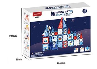 Kaleidoscope Star Diamond Space Series Color Window Magnetic Sheet Non baked Adhesive Painting Style   ITEM NO.： W027072
