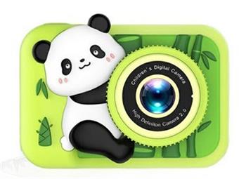 Q4 Panda HD dual camera silicone shell children's camera simulation cartoon digital camera DSLR high-definition IPS screen 2.0-inch dual camera 300000 pixels (including built-in lithium battery)   ITEM NO.： W029202