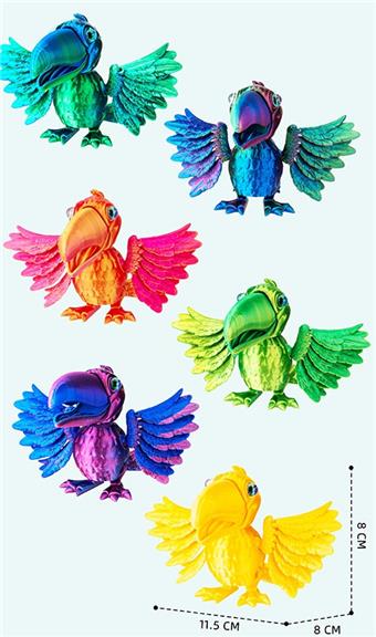 8CM Big billed Bird   ITEM NO.： W025424