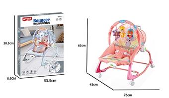 Pink rocking chair with wheels   ITEM NO.： W028785