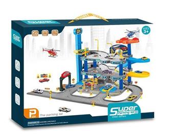 Track parking lot equipped with 1 alloy airplane and 2 alloy cars   ITEM NO.： W021055