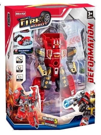 Fire excavator deformation gift box set   ITEM NO.： W032039