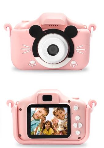 Pink Mickey Children's Camera HD Dual Camera Mini Camera Simulation Cartoon Digital Camera   ITEM NO.： W028260