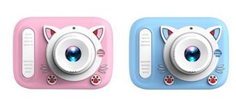 X900 Cat Pu Qing Dual Camera Silicone Shell Children's Camera Simulation Cartoon Digital Camera DSLR Pu Qing 2.0-inch Dual Camera 300000 Pixel (including built-in lithium battery)   ITEM NO.： W029148