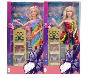 11.5-inch solid body fashion dress Barbie with vacuum formed 2 mixed styles   ITEM NO.： W033232