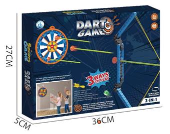 DIY building block bow and arrow gun with double-sided target   ITEM NO.： W025958