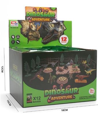 Dinosaur Animal Series (1 box of 12 items)   ITEM NO.： W034369