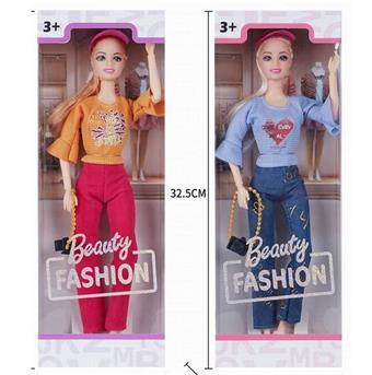 New Fashion Barbie 11.5-inch Physical 11 Joint Fashion Hairdressing Princess with Sun Hat Camera   ITEM NO.： W028313