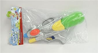 Spray painted silver inflatable water gun   ITEM NO.： W026489