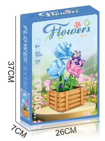 Building block roses 550PCS   ITEM NO.： W032969