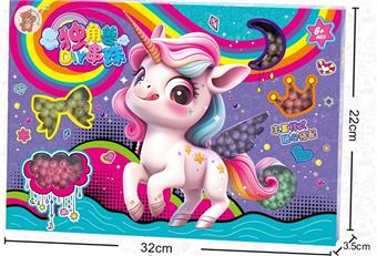 Unicorn DIY Beads (AB Cream Beads) (Chinese)   ITEM NO.： W024108
