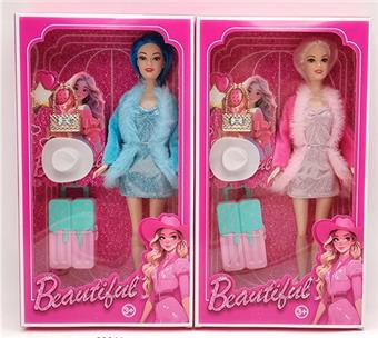 New popular 11.5-inch solid princess with pull box, gold-plated bag and hat, 2 mixed styles   ITEM NO.： W033358