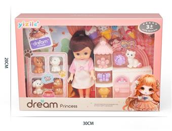 6-inch girl playing house   ITEM NO.： W034600