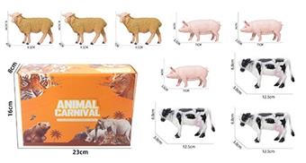 Poultry animal series display box 9 pieces   ITEM NO.： W033085