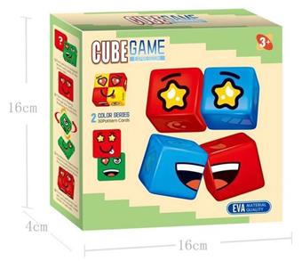 Face changing Cube 2 Colors (2.5cm x 8)   ITEM NO.： W023670