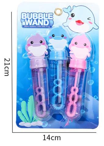 Dolphin Bubble Stick (3 Colors)   ITEM NO.： W034339
