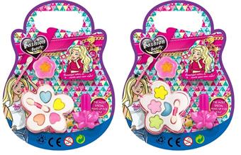 Little Plum Blossom Cosmetics Group Girl Dresses up as a Homemaker; Children's Makeup Play Virtual eye shadow   ITEM NO.： W039702