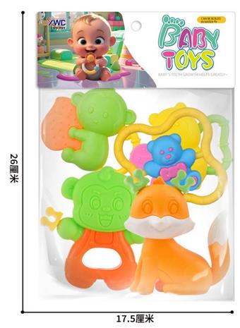 Dental teething bell (5PCS)   ITEM NO.： W037169