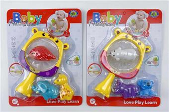 (Bathroom Bear Net Fishing Animal 2 Mixed)   ITEM NO.： W035133