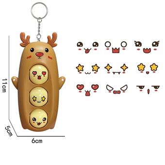 Relieve stress, face turning red nosed moose (CPC)   ITEM NO.： W024241
