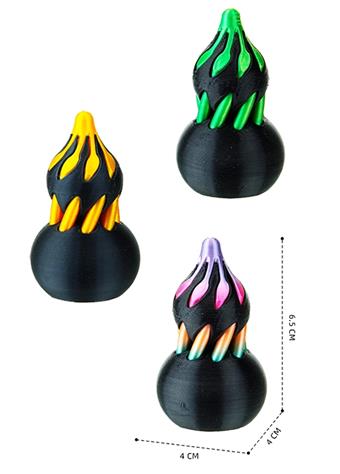 6.5CM gourd cone cone music   ITEM NO.： W025390