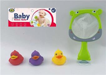 Bathroom Hippo Net Fishing Duck Duck 2 Mixed 4 (PCS)   ITEM NO.： W035278