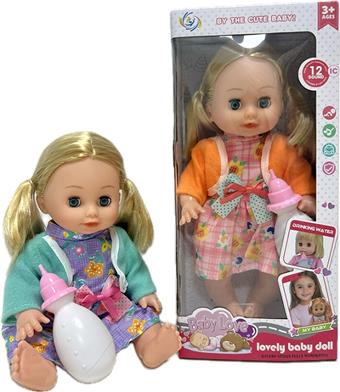 14 inch blinked double ponytail girl doll (with 12 sound IC water and urine bottle)   ITEM NO.： W040016