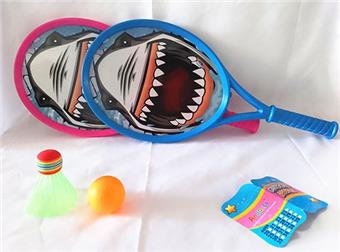 Large tennis racket (shark) sports toy outdoor toy   ITEM NO.： W037770