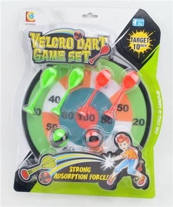 4 darts, 2 balls, 10 inch cloth target   ITEM NO.： W018777