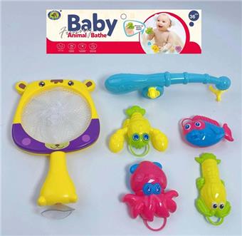 (Bathroom Bear Net Fishing with Light Little Cute Fish Series Single)   ITEM NO.： W035199