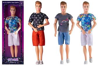 11.5-inch 11 joint solid body fashionable and beautiful men's summer theme three mixed outfits   ITEM NO.： W033778