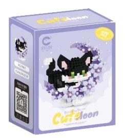 Before Flowers and Under the Moon - Little Black Cat 470pcs   ITEM NO.： W021330