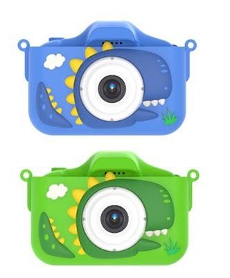 X13S Tyrannosaurus Rex high-definition dual camera silicone shell children's camera simulation cartoon digital camera DSLR high-definition IPS screen 2.0-inch dual camera 300000 pixels (including built-in lithium battery)   ITEM NO.： W029197