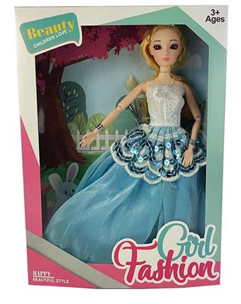 New 11.5-inch solid body wedding dress with 3D real eyes and long hair Barbie with necklace and wristband accessories   ITEM NO.： W033493