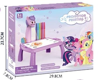 Large Pony Polaroid Projection Table with Music (3 Slides)   ITEM NO.： W023380