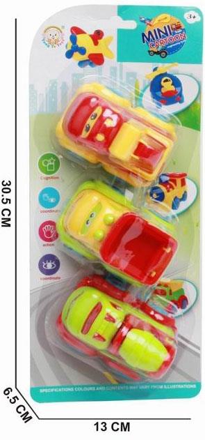 Three sets of Warrior Cartoon Engineering Vehicles (CPC)   ITEM NO.： W023624