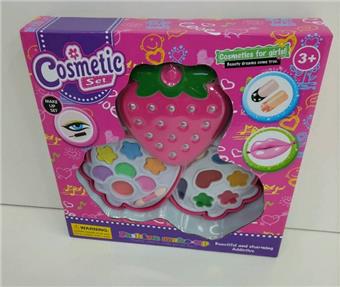 Two layer strawberry children's and girls' makeup and cosmetics   ITEM NO.： W040741