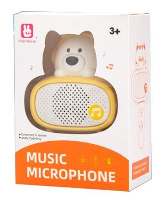 White Bear Bluetooth Speaker Storage Microphone Dog Microphone Musical Instrument Toy (Window Box)   ITEM NO.： W019148