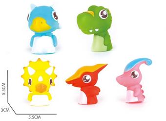 Dinosaur head finger cots   ITEM NO.： W023537